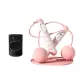 Pink Counting Skipping Rope Cordless Big Ball+Rope+Black Patella Strap 2 Pieces (The Color Can Be Changed by Contacting Customer Service)