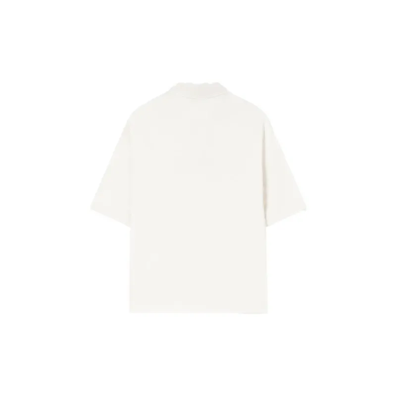 FILA Valentine's Day Collection Polo Shirts Unisex Milk Salt White-1