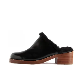 GABRIELA HEARST Wrap-toe Slippers Women's Black
