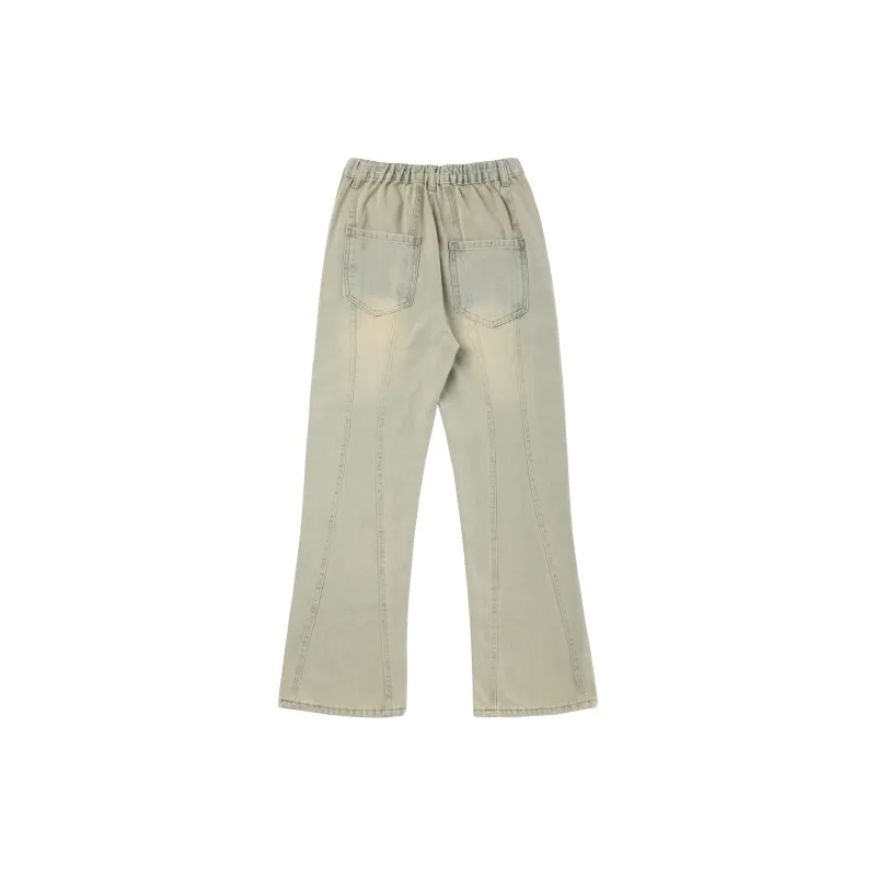 PAINT STAIN Jeans Unisex Yellow Mud-7