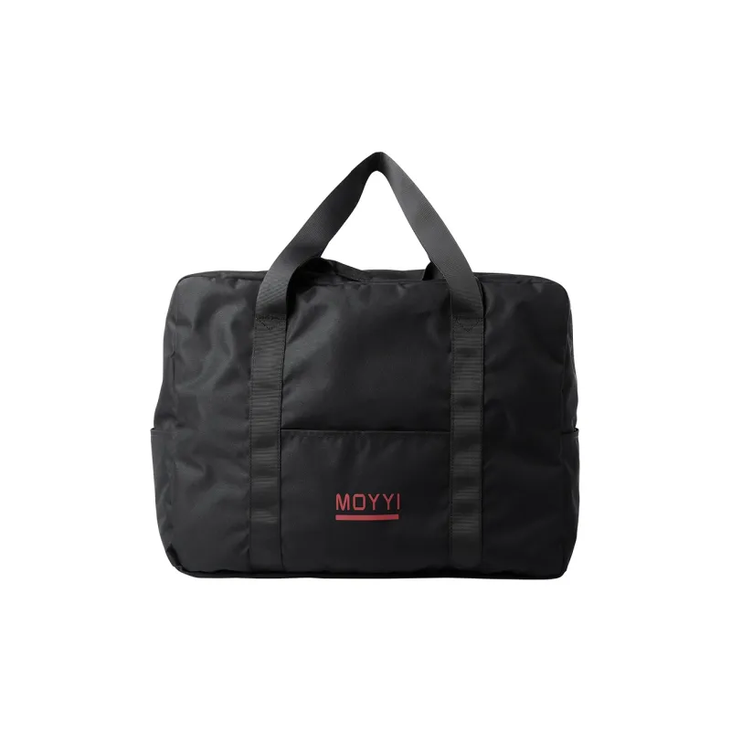 MOYYI Oxford Travel Bag 36L Unisex Black Ecru-0