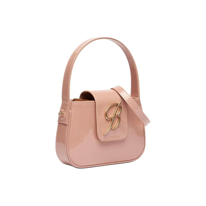 Blumarine Cow Leather Shoulder Bag Crossbody Bag Handbag Women's Pink-1
