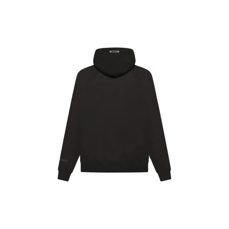 Fear Of God Essentials 3D Silicon Applique Pullover Hoodie Weathered Black-1