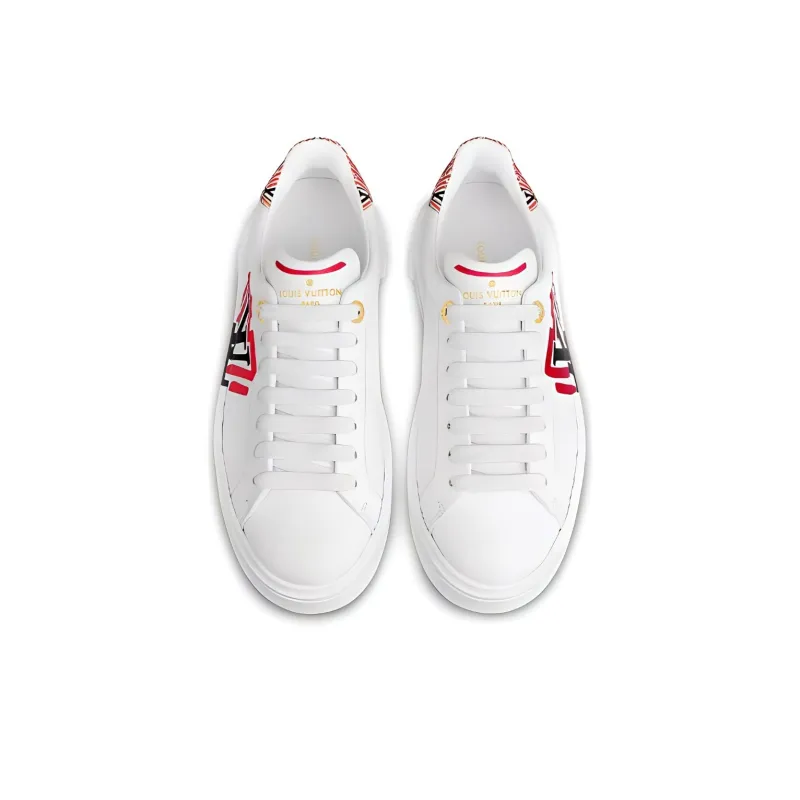 LOUIS VUITTON Lv Crafty Time Out Sports Shoes White Women's-2