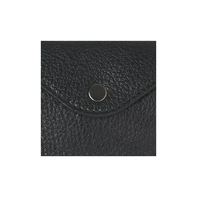 Lemaire Grain Goatskin Coin Purse Women's Black-3