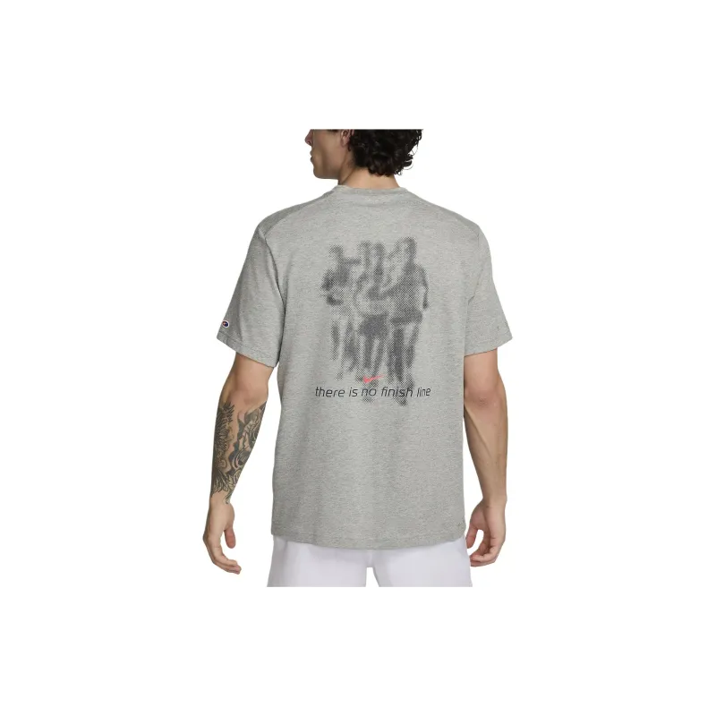 Nike T Shirts Men Dark Gray-1