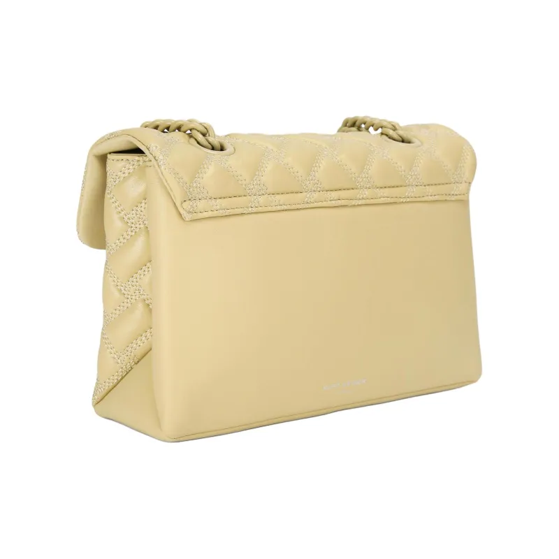 Kurt Geiger London Lambskin Shoulder Bag, Crossbody Bag Women's Cream-2