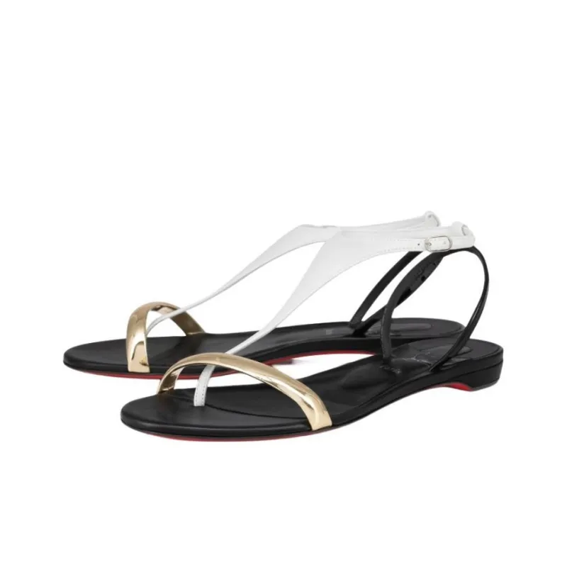 CL LUBOTING Athinita One Strap Sandals Women's Gold-2