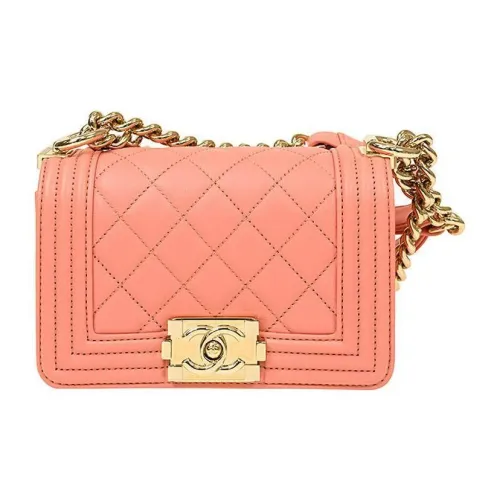 CHANEL 22SS Embossed Calfskin With Grains Lipstick Bag Handbag Shoulder Bag Crossbody Bag Mini Women's Pink