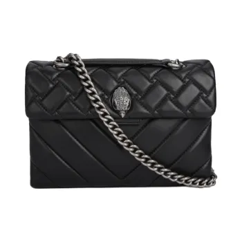 Kurt Geiger London Lambskin Shoulder Bag, Crossbody Bag Women's Black