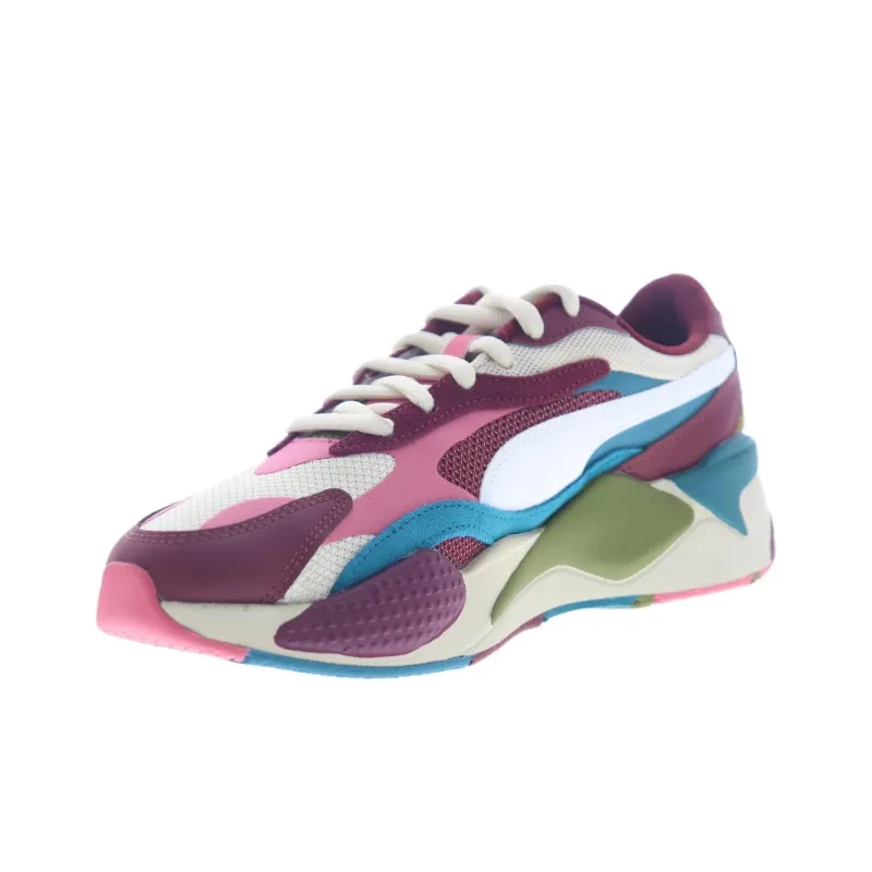PUMA RS X3 Puzzle Cabernet Pink Blue Green-2