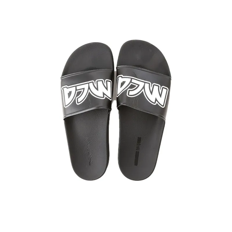 McQ Alexander McQueen Logo Sandals Black/White-5
