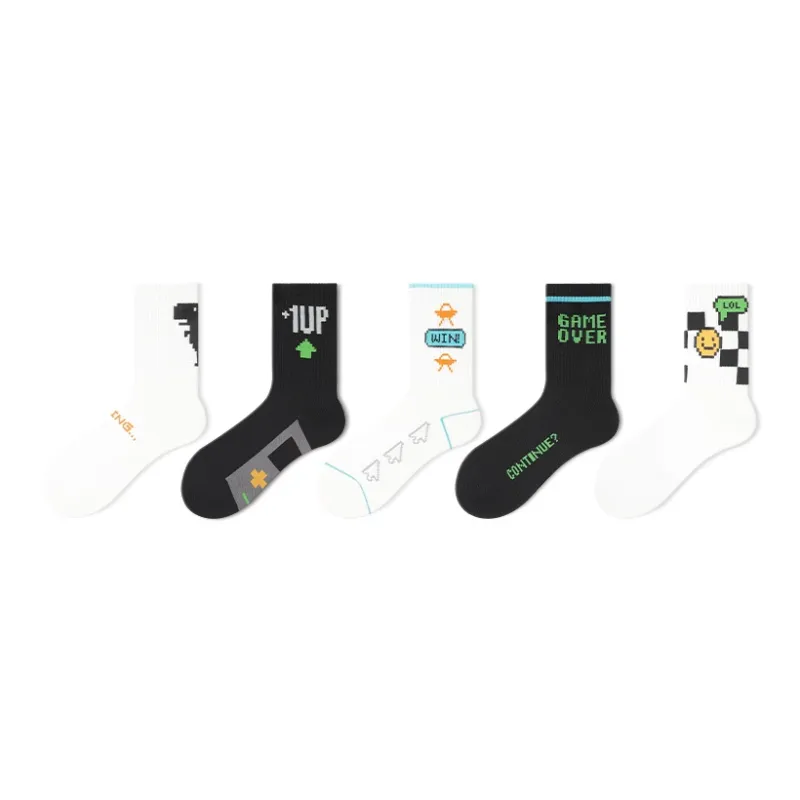 Primeet Mid Calf Socks Men's 5 Pack-0