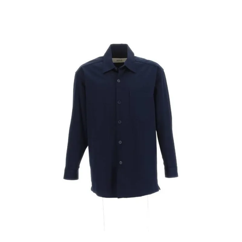 Ami Paris Logo Printed Long Sleeved Buttoned Shirt-6
