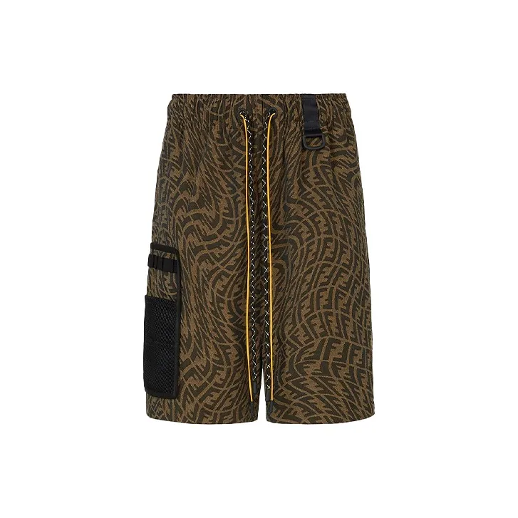 FENDI FW21 Cargo Pants Men's Brown-2