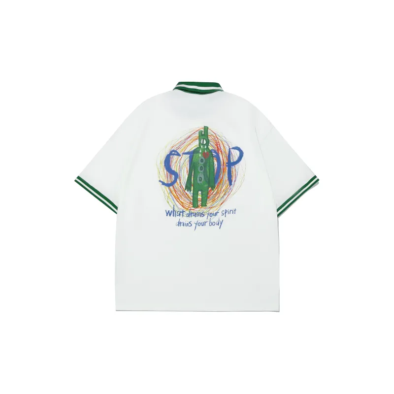 Guuka Polo Shirt Unisex Cream White-1