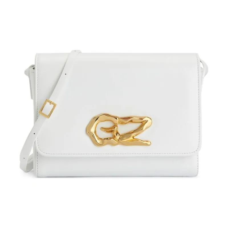 Giuseppe Zanotti/GZ Leather Crossbody Bag Shoulder Bag Women's Gray White-0