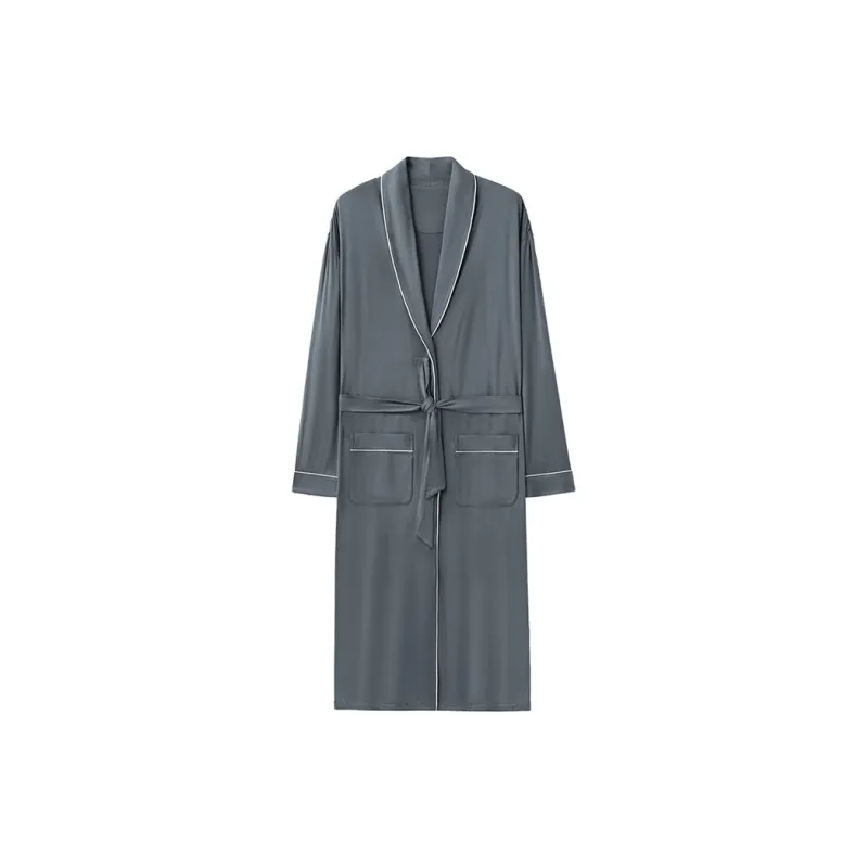 MIIOW Bath Robes Men's Dark Blue-1