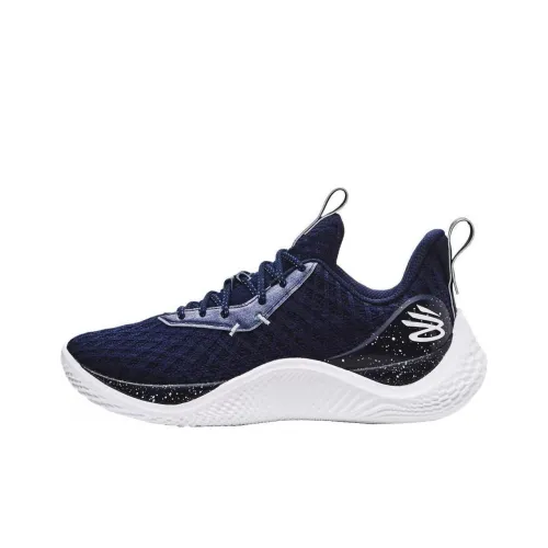 Under Armour Curry 10 Basketball Shoes Men Low-Top Dark Blue