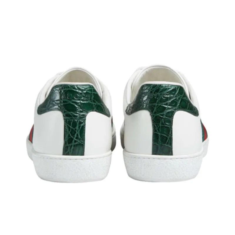 GUCCI Ace Leather Sneakers White-4