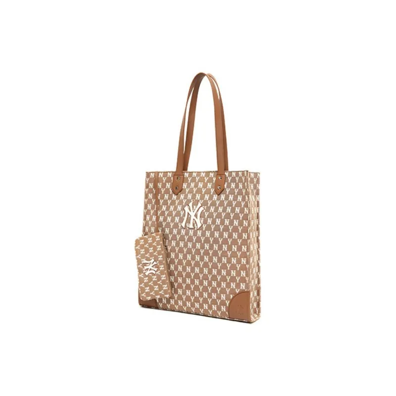 MLB Monogram Collection Polyester Combo Bag Tote Bag Shopping Bag Shoulder Bags Handbags Regular Unisex Khaki-1