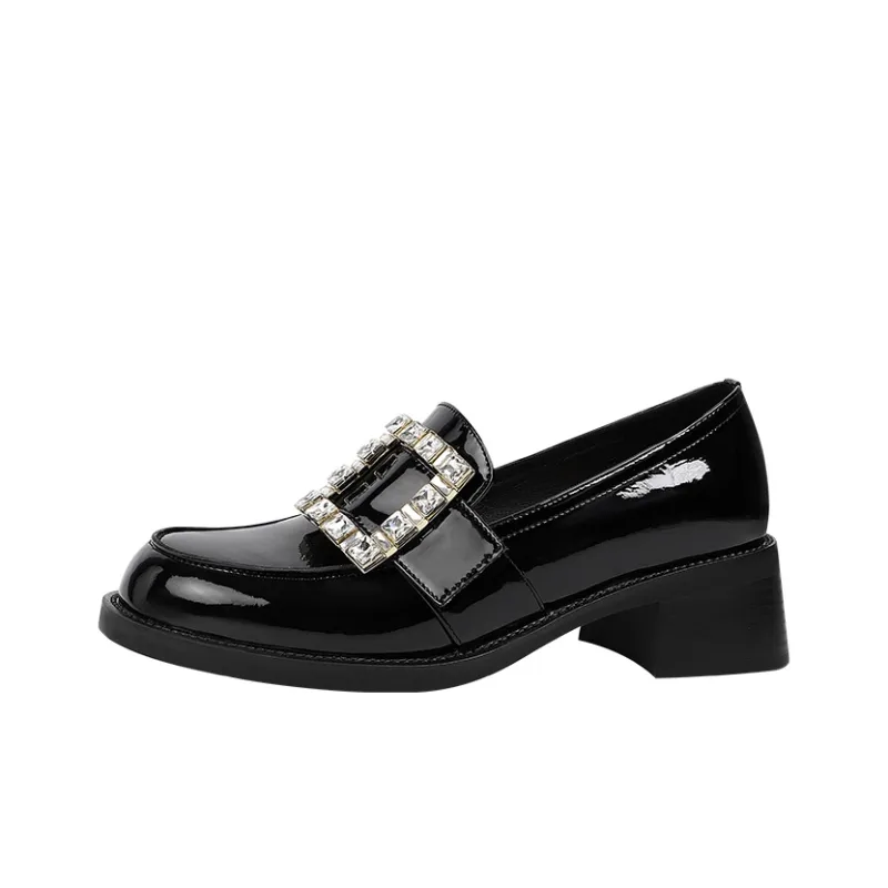 WUDASHU Loafers Medium Heel Women's-0