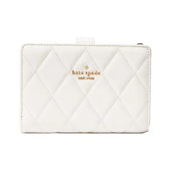 Kate Spade Leather Wallet Medium Size Women's Parchment