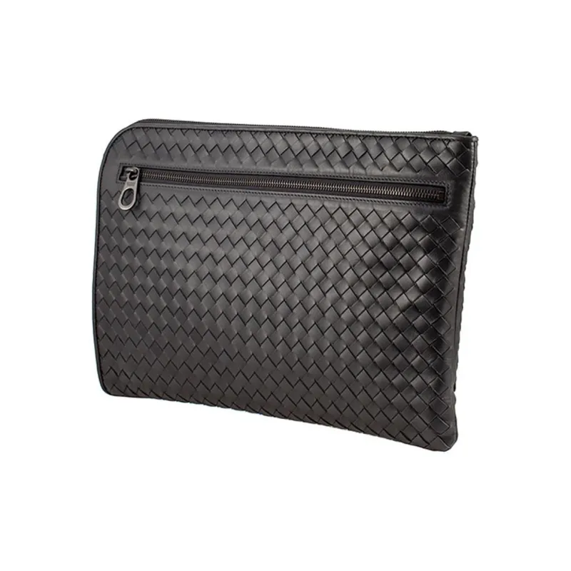 Bottega Veneta Sheepskin Clutch Men's Ink Wash Gray-1