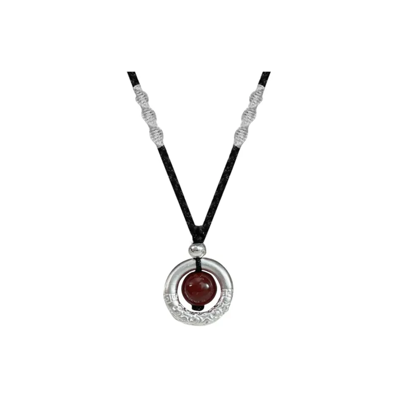 Asia Star Agate Jade Necklaces Unisex-1