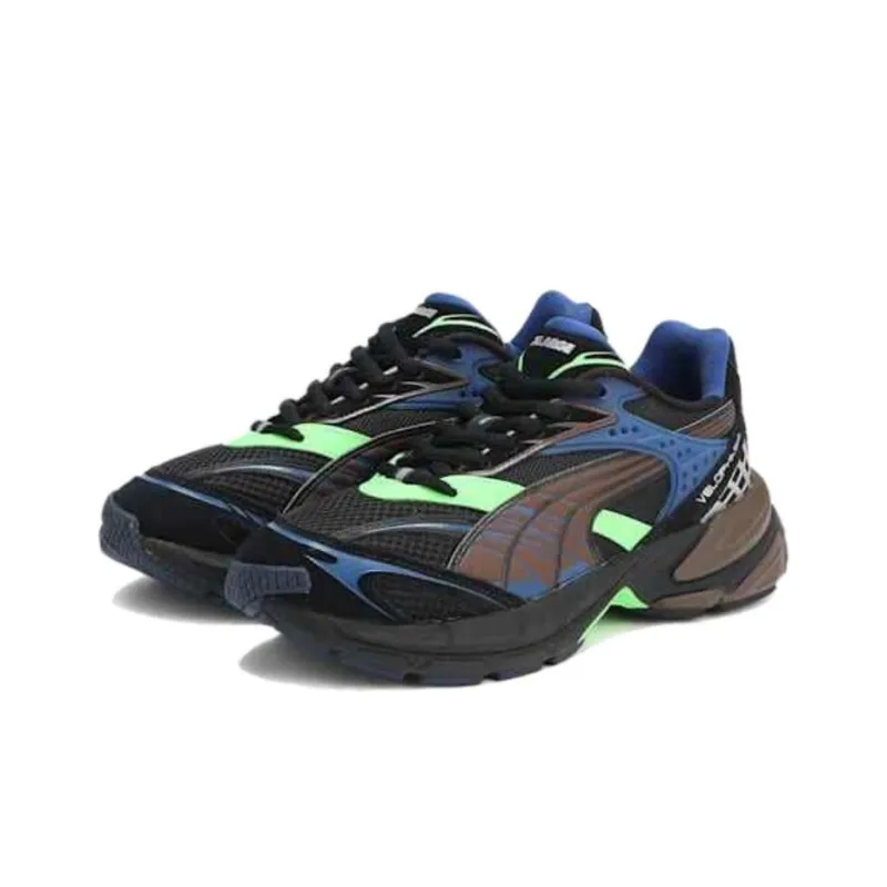 XLARGE x PUMA Velophasis Cushioning Wear Resistant Low Top Casual Shoes Unisex Black-3