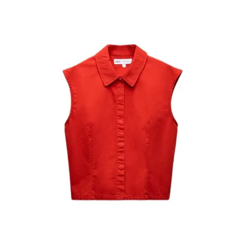 ZARA Shirts Women's Red