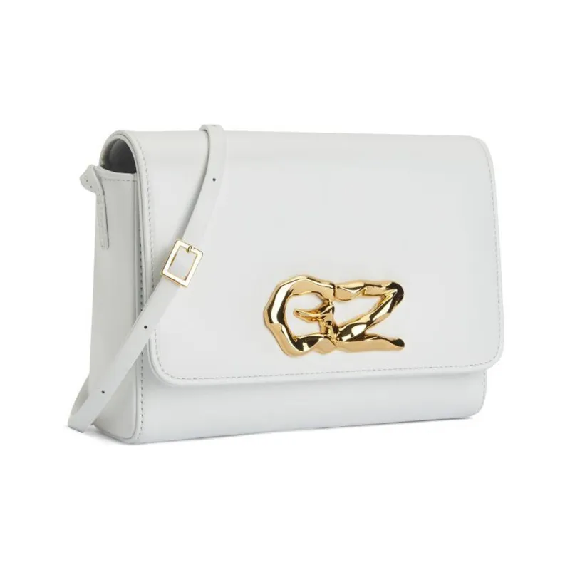 Giuseppe Zanotti/GZ Leather Crossbody Bag Shoulder Bag Women's Gray White-1