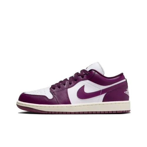 Air Jordan 1 Vintage Basketball Shoes Women's Low-Top Purple/Red/White