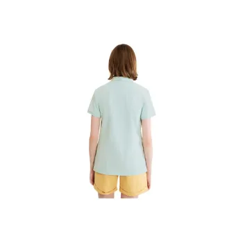 AIGLE Polo Shirt Women's Watercolor Blue