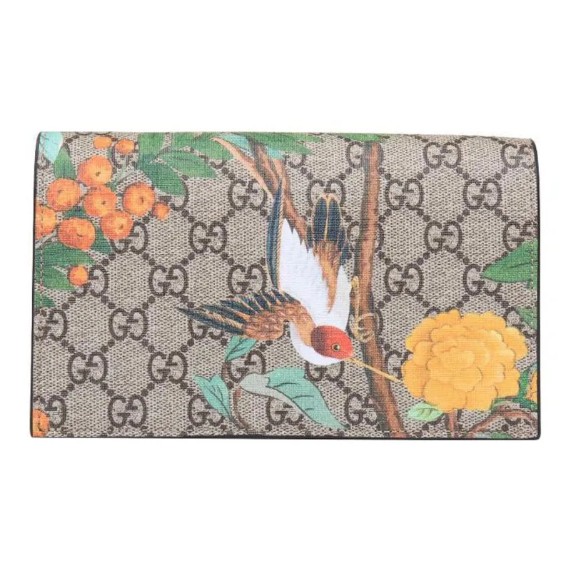 GUCCI Canvas With Leather Chain Bag, Crossbody Bag, Shoulder Bag Women's Ebony-0