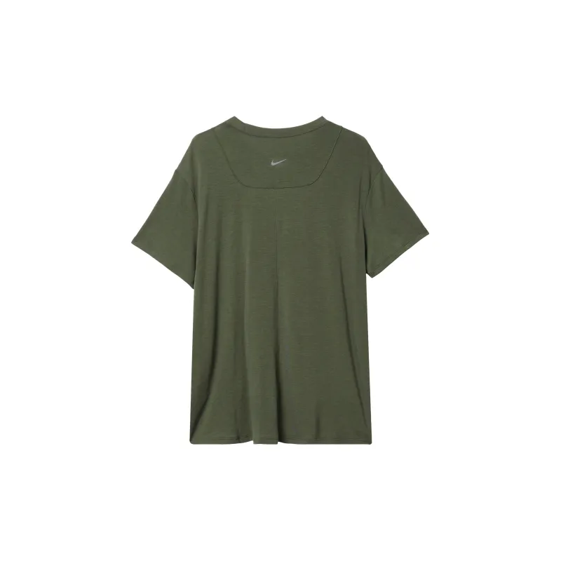Nike Drop Shoulder Sleeve T Shirt Women's Khaki Green-1