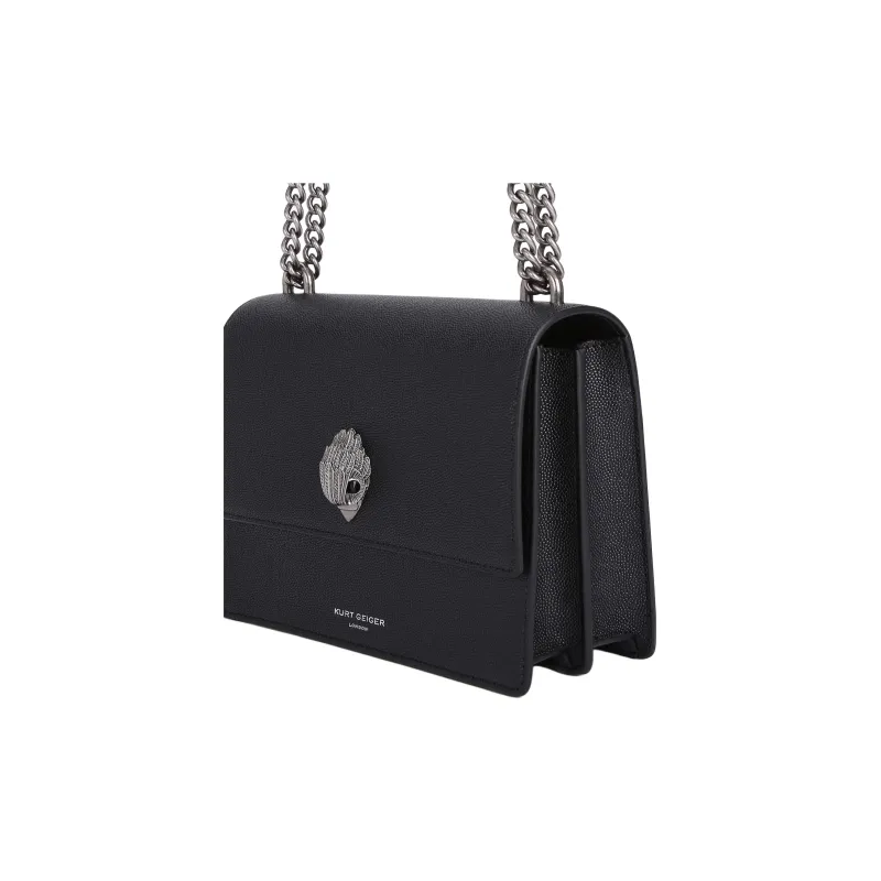 Kurt Geiger London Fish Paste Embossed Cow Leather Shoulder Bag Crossbody Bag Women's Black-3