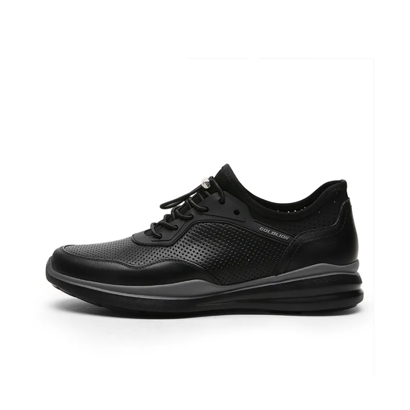 GOLDLION Low Top Casual Shoes Men's Black-0