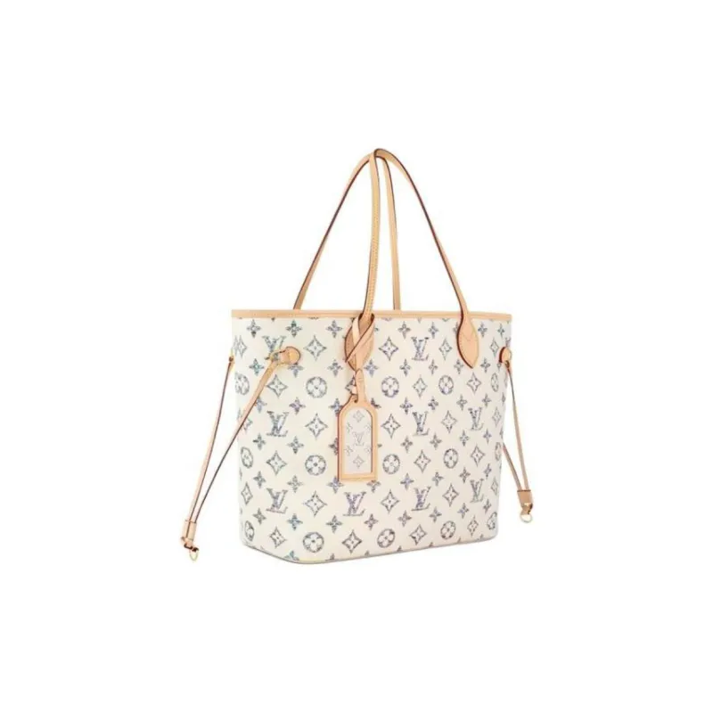 LOUIS VUITTON Neverfull Mm Multicolor Beige-1