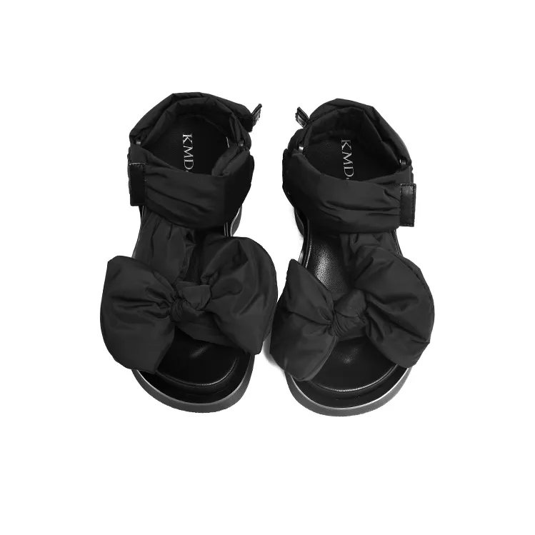 KMD Strap Sandals 6cm Women's Black-2