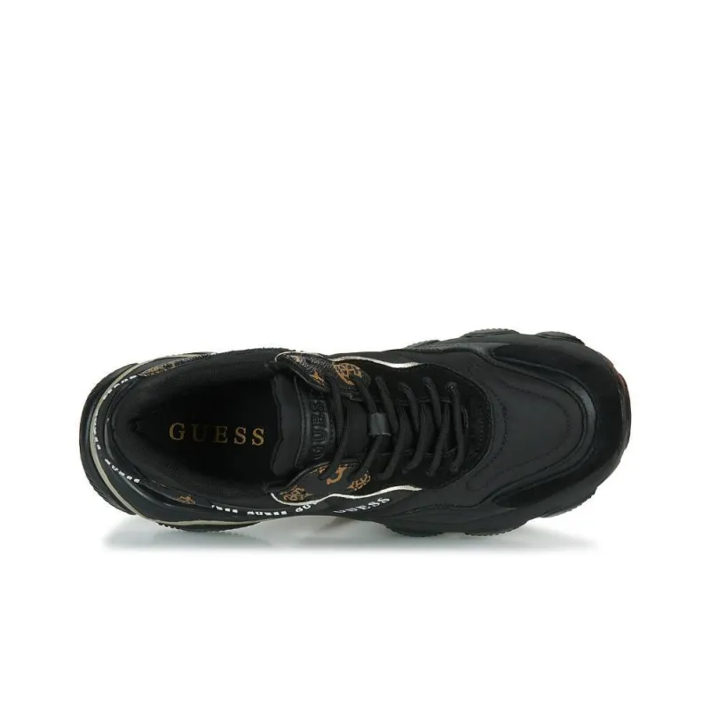 GUESS Micola Abrasion Resistant Low Top Casual Shoes Women's Black-4