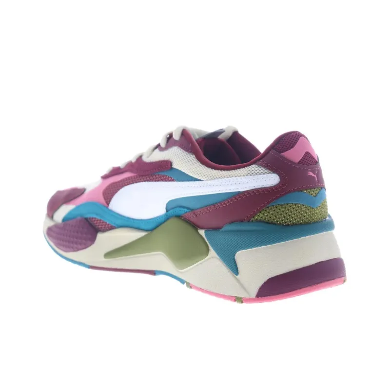 PUMA RS X3 Puzzle Cabernet Pink Blue Green-3