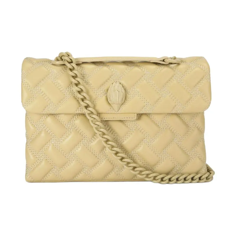 Kurt Geiger London Lambskin Shoulder Bag, Crossbody Bag Women's Cream-0