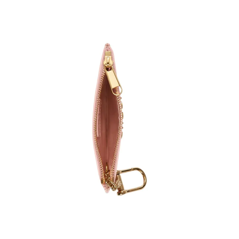 GUCCI Leather Wallet Key Pouch Unisex Light Pink-3
