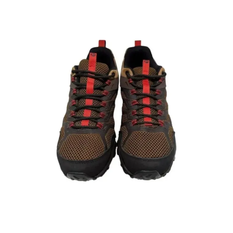 MERRELL Moab FST 2 GORE-TEX Shock-absorbing And Waterproof Low-Top Outdoor Shoes Men's Brown Red-3