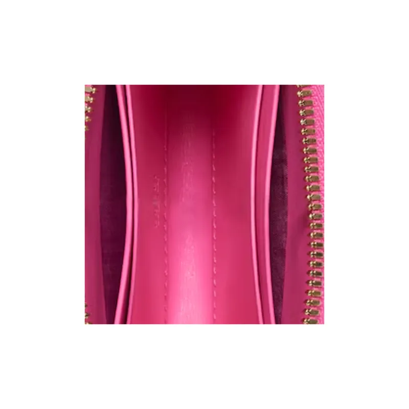 GUCCI Canvas With Leather Wallet Mini Unisex Pink-4