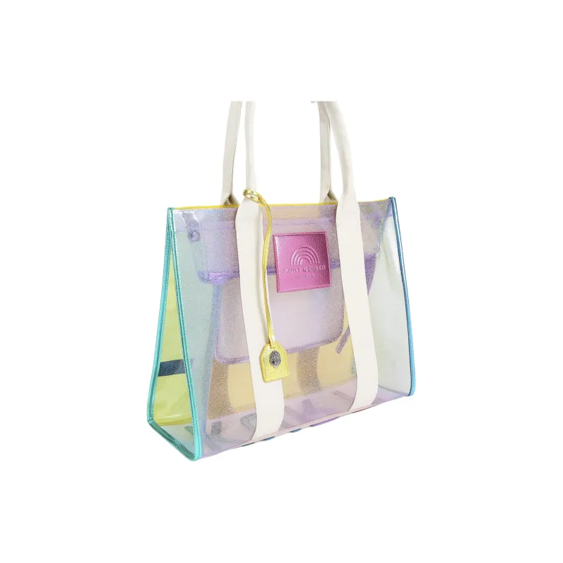 Kurt Geiger London Ethenyl Tote Bag Shopping Bag Handbag Large Size Women's Transparent-1
