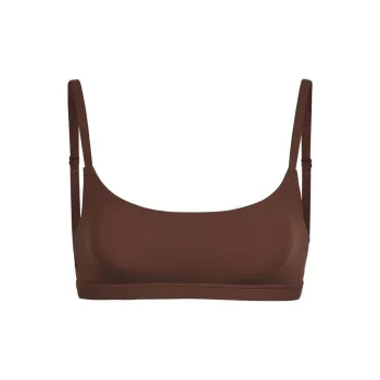 SKIMS FITS EVERYBODY SCOOP BRALETTE Bra Women's COCOA/Cocoa