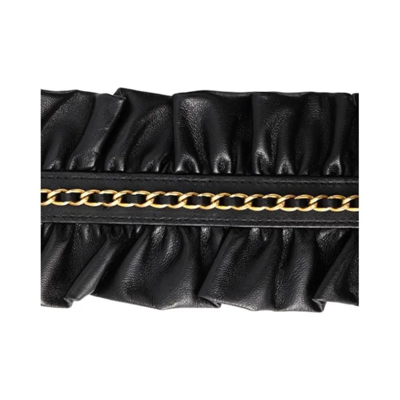 CHANEL Sheepskin Coin Purse, Handbag, Shoulder Bag, Crossbody Bag Regular Women's Black-5