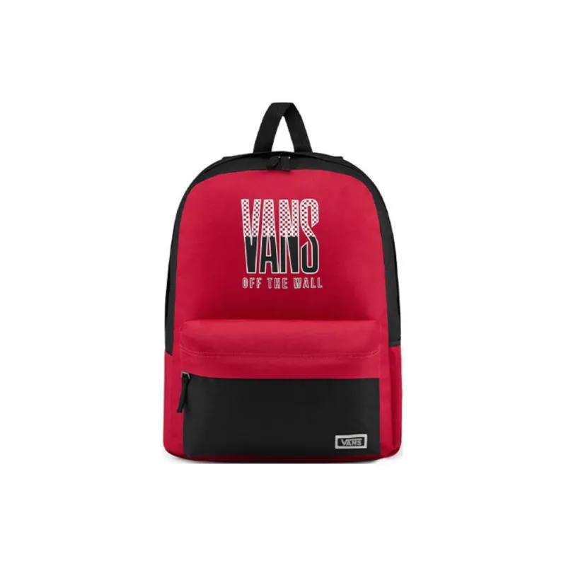 Vans Polyester Backpack Regular Unisex Red Black-0